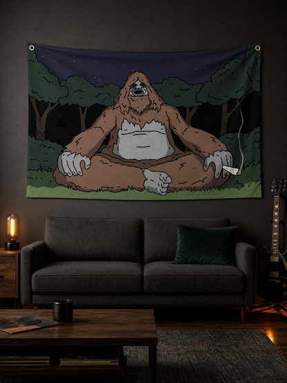 The Big Lez Show Meme Flag Tapestry Wall Hanging Sassy The Sasquatch Banner Aesthetic Decoration Dorm decor