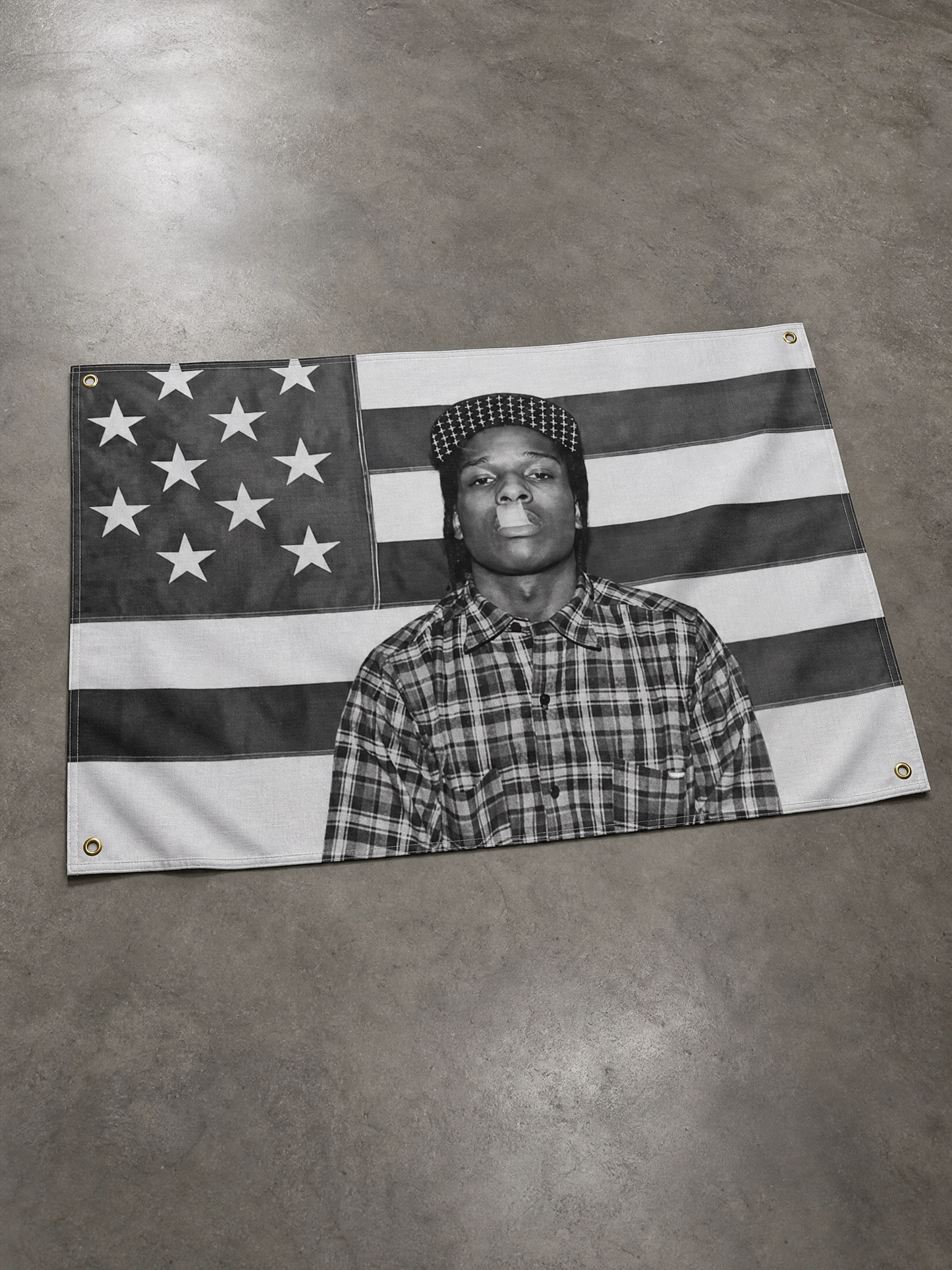 Asap Rocky Flag Aesthetic Music Album Art Posters Hanging Bedroom flag