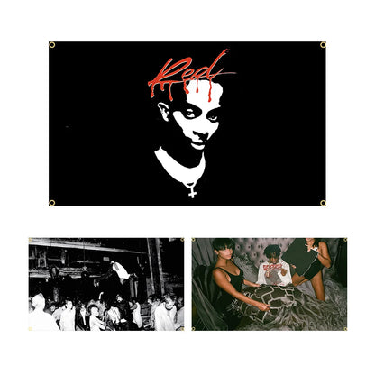 Playboi I Am Music Carti Die Lit Music Flag Tapestry Wall Hanging Dorm Decor Aesthetic Room Decor