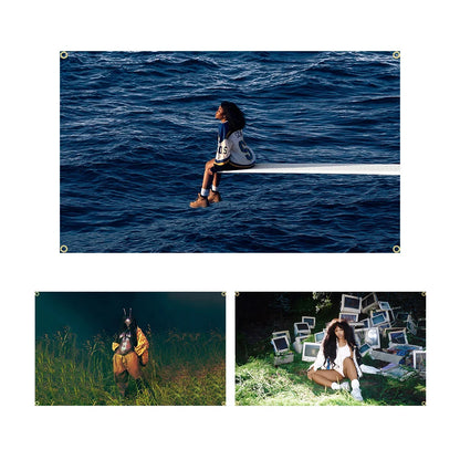 SZA Ctrl Snooze Soul Music Art Flag Tapestry Wall Hanging Bed Room Aesthetic Dorm Decor flag for bedroom
