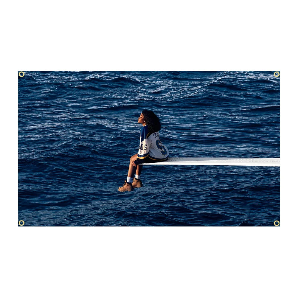 SZA Ctrl Snooze Soul Music Art Flag Tapestry Wall Hanging Bed Room Aesthetic Dorm Decor flag for bedroom